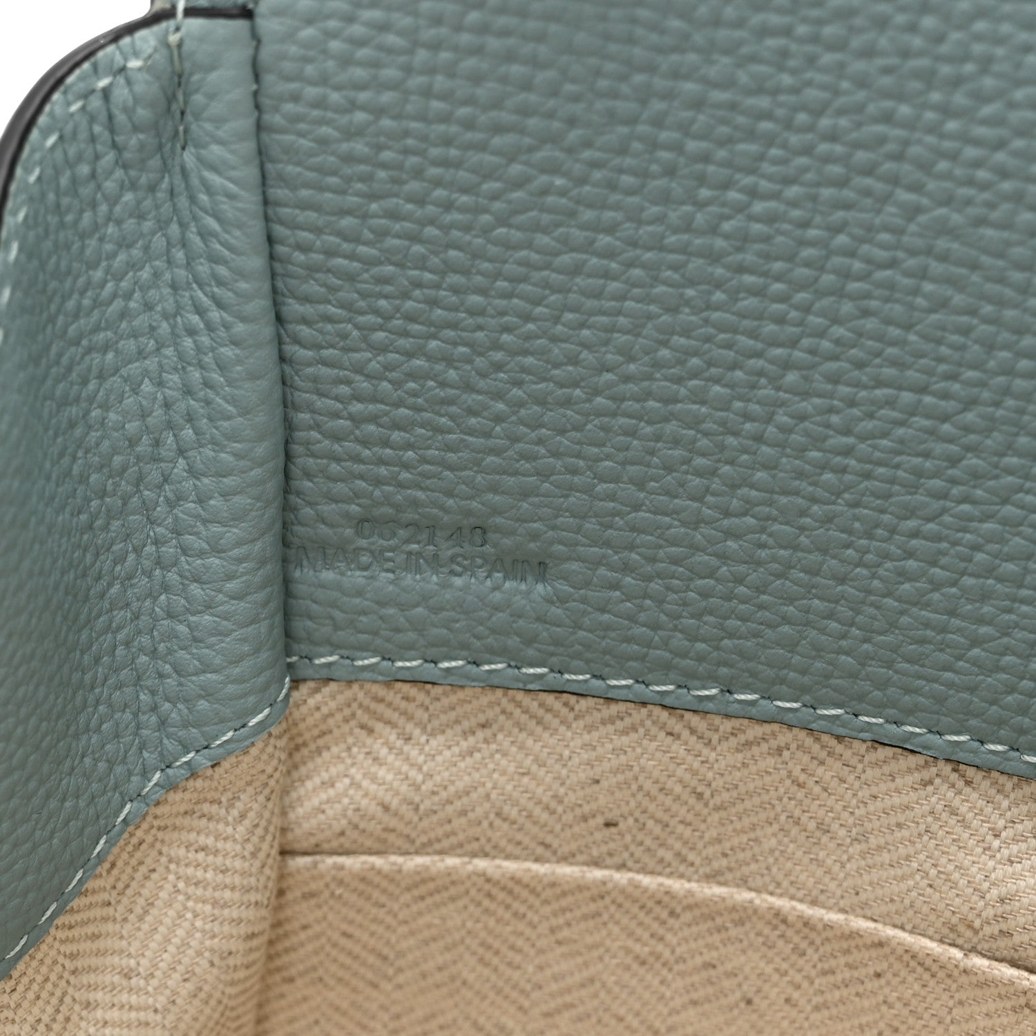 Loewe Pebble Grain Calfskin Mini Hammock Shoulder Bag Light Blue 7 of 10