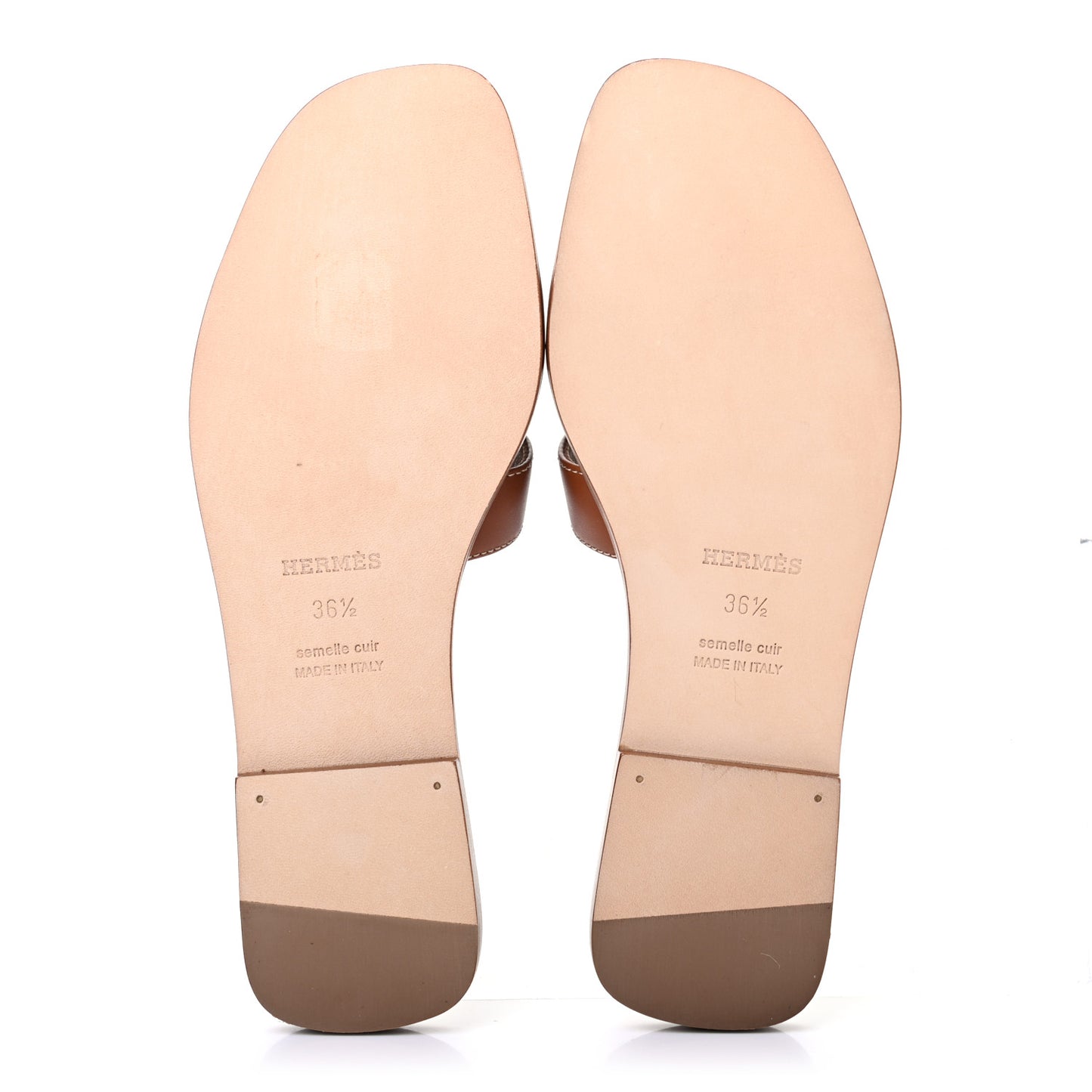 Box Calfskin Oran Sandals 36.5 Gold