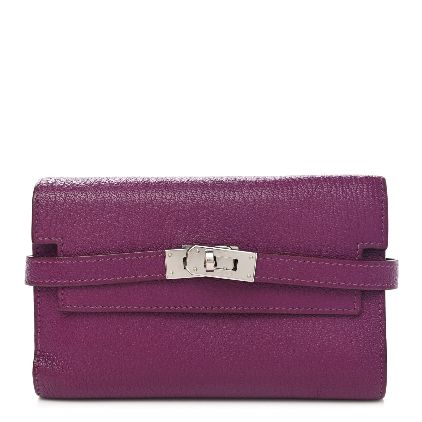 Chevre Mysore Medium Kelly Wallet Anemone