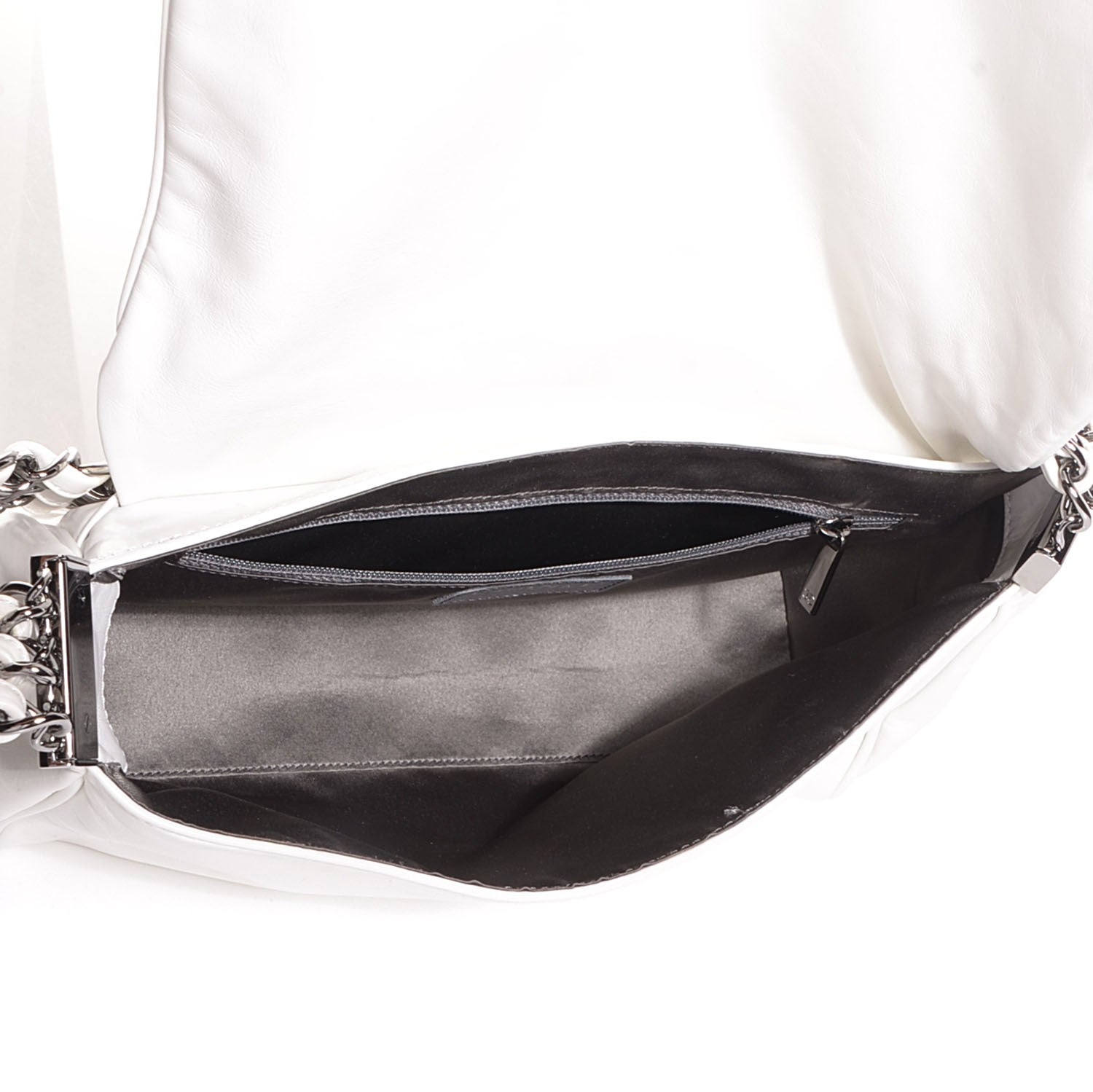 Chanel Calfskin Rock and Chain Small Flap White 5 of 7