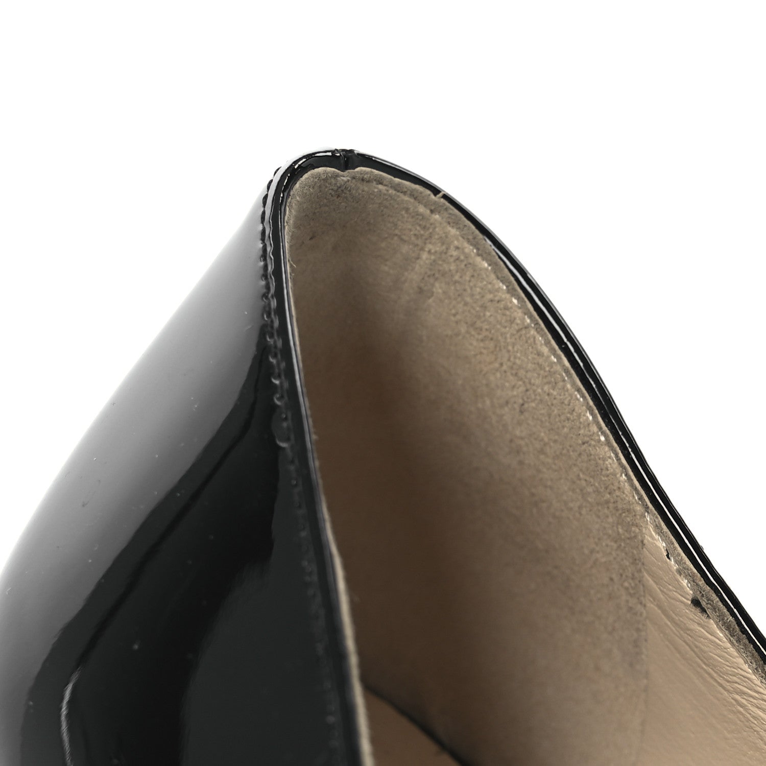 Prada Spazzolato Triangle Pointed Toe Pumps 35 Black 12 of 13