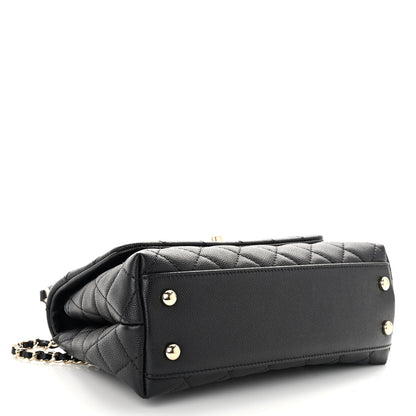 Chanel Caviar Quilted Mini Coco Handle Flap Black 4 of 10