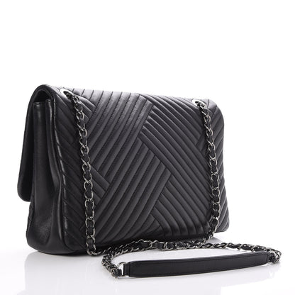 Chanel Lambskin Large CC Crossing Flap Black 3 of 7