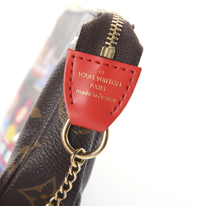 Louis Vuitton Monogram 2020 Christmas Animation Bumper Cars Mini Pochette Accessories Coquelicot 5 of 5