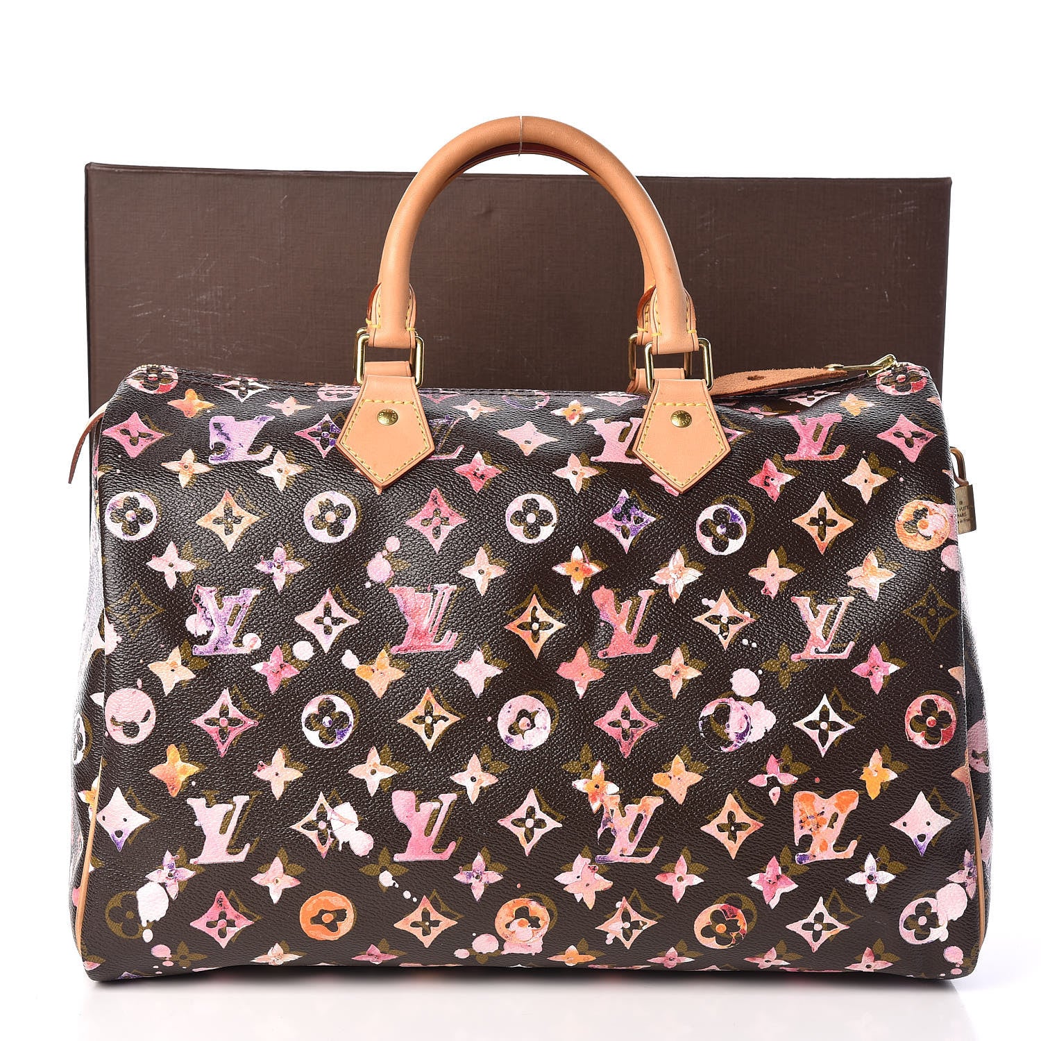 Louis Vuitton Watercolor Aquarelle Speedy 35 Brown 10 of 10