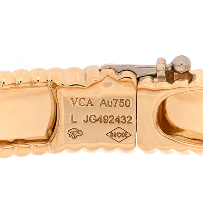 Van Cleef & Arpels 18K Yellow Gold Perlee Signature Bangle Bracelet L 3 of 3