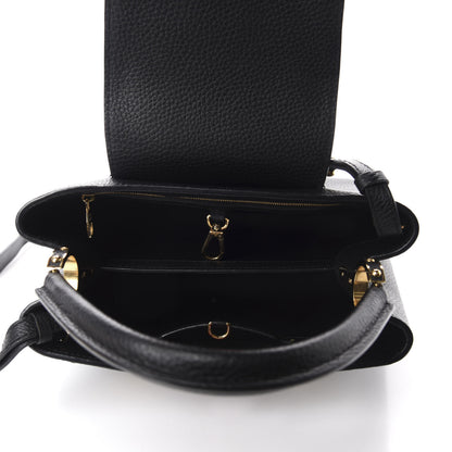 Louis Vuitton Taurillon Mechanical Flowers Smile Capucines PM Black 6 of 10