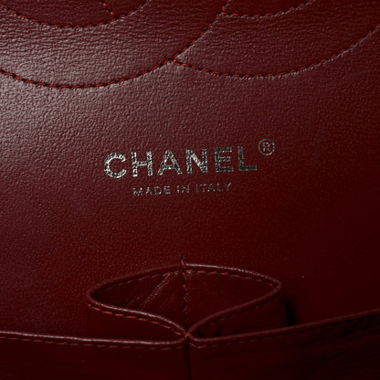 Chanel Patent Quilted Jumbo Double Flap Dark Red 6 of 10