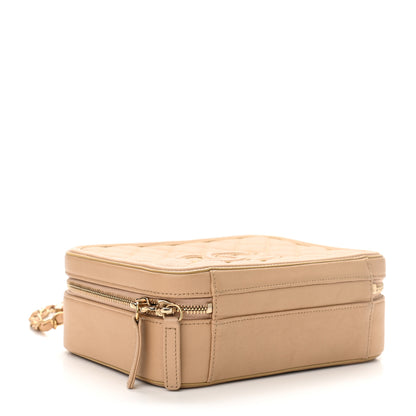 Chanel Caviar Quilted Medium CC Filigree Vanity Case Beige 4 of 13