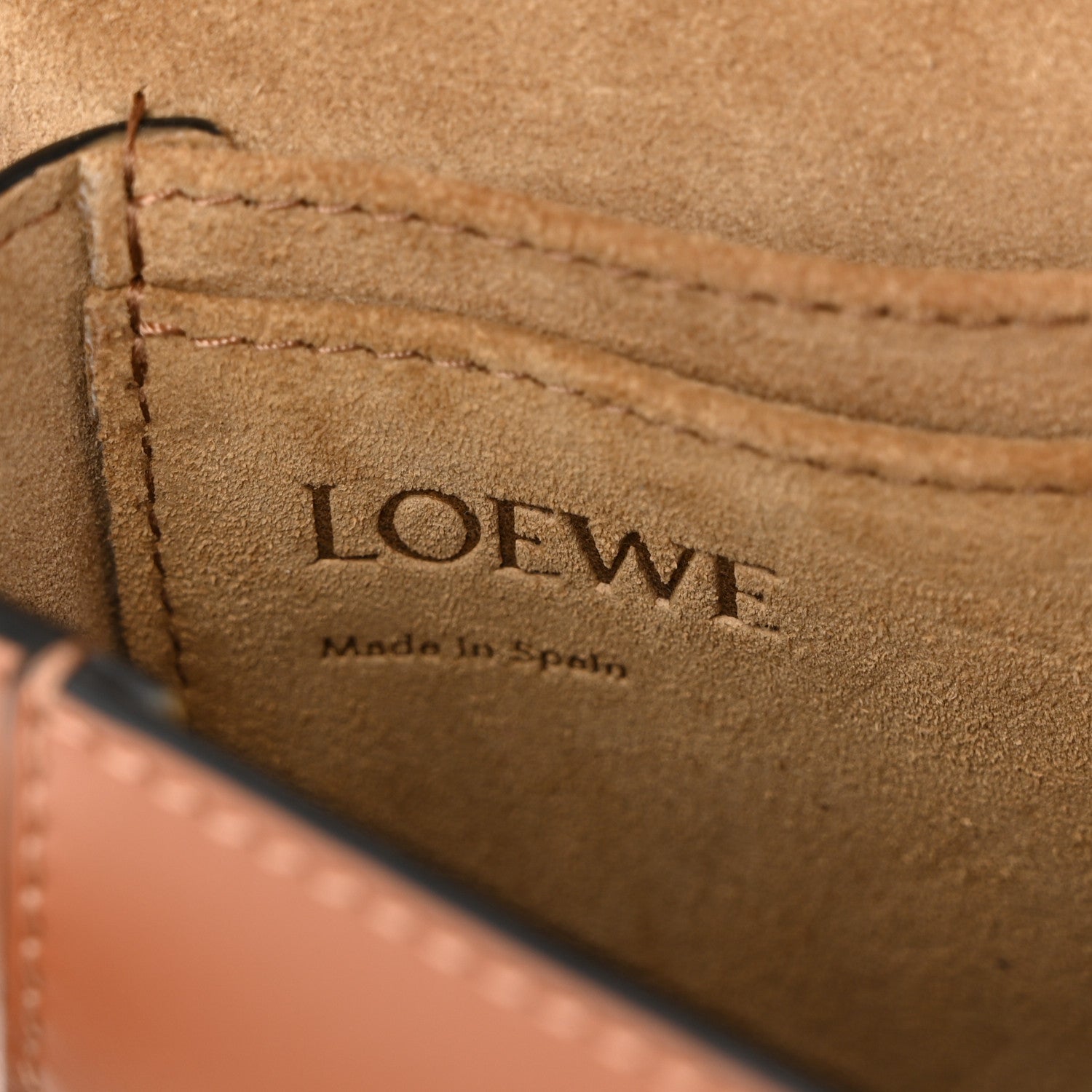 Loewe Calfskin Jacquard Mini Gate Dual Bag Tan 6 of 10