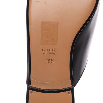 Gucci Calfskin Womens Princetown Slippers 38.5 Black 7 of 9