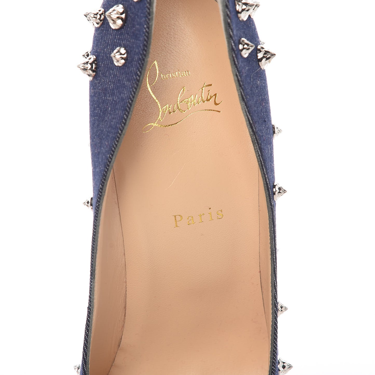 Denim Studded Aimantaclou 100 Pumps 41.5 Blue