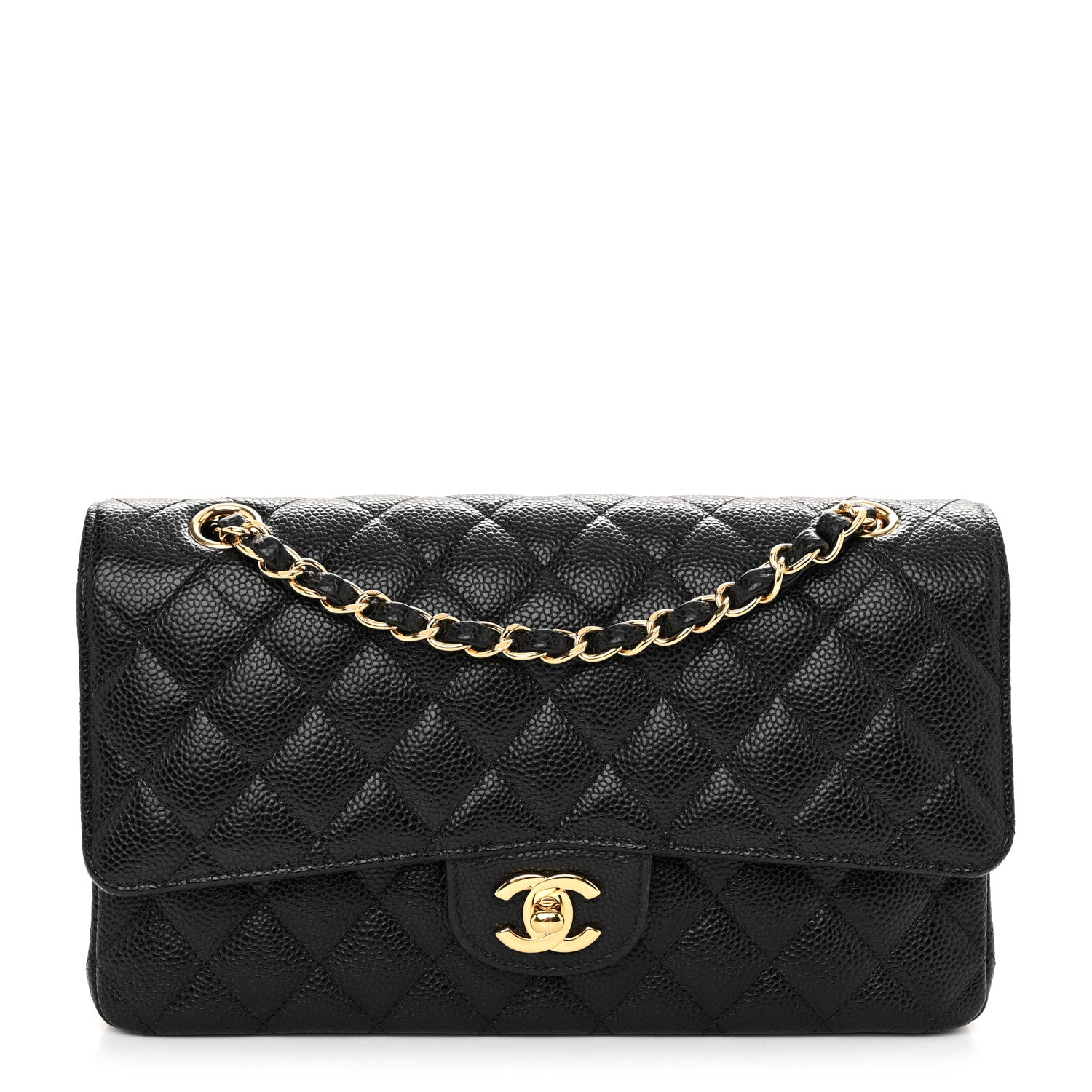 Chanel Caviar Quilted Medium Double Flap Black 1 of 11