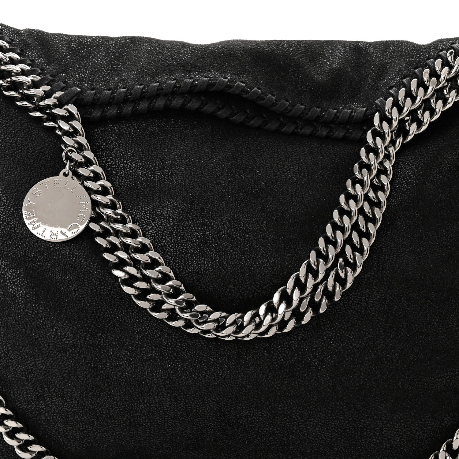 Stella McCartney Shaggy Deer Falabella Fold Over Tote Black 8 of 10