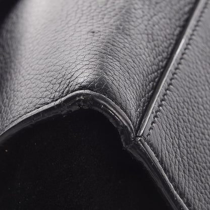 Celine Drummed Calfskin Suede Large Trapeze Black 7 of 8