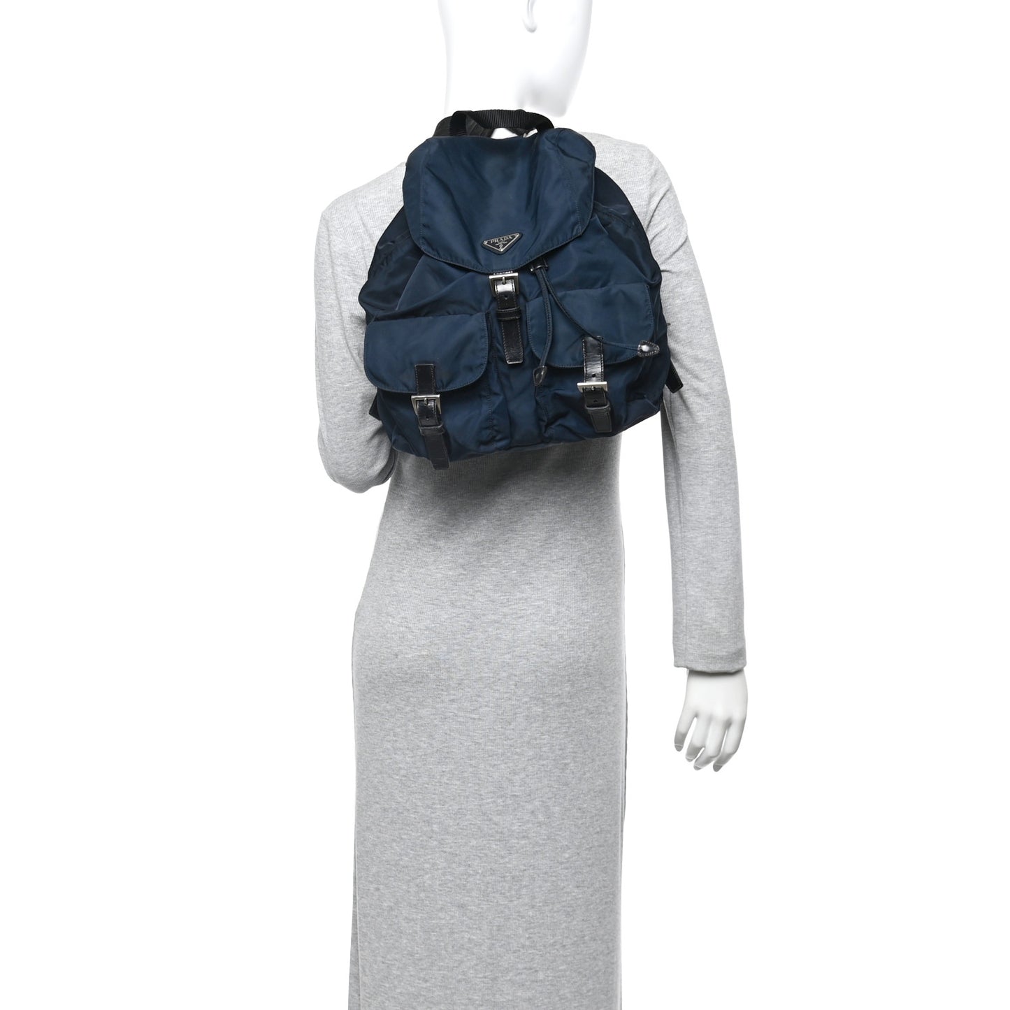 Nylon Vela Small Backpack Navy
