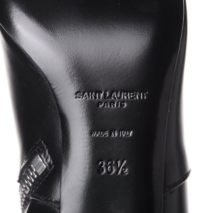 Saint Laurent Ketta Studded Babies 40 Brod Knee High Boots 36.5 Black 8 of 10