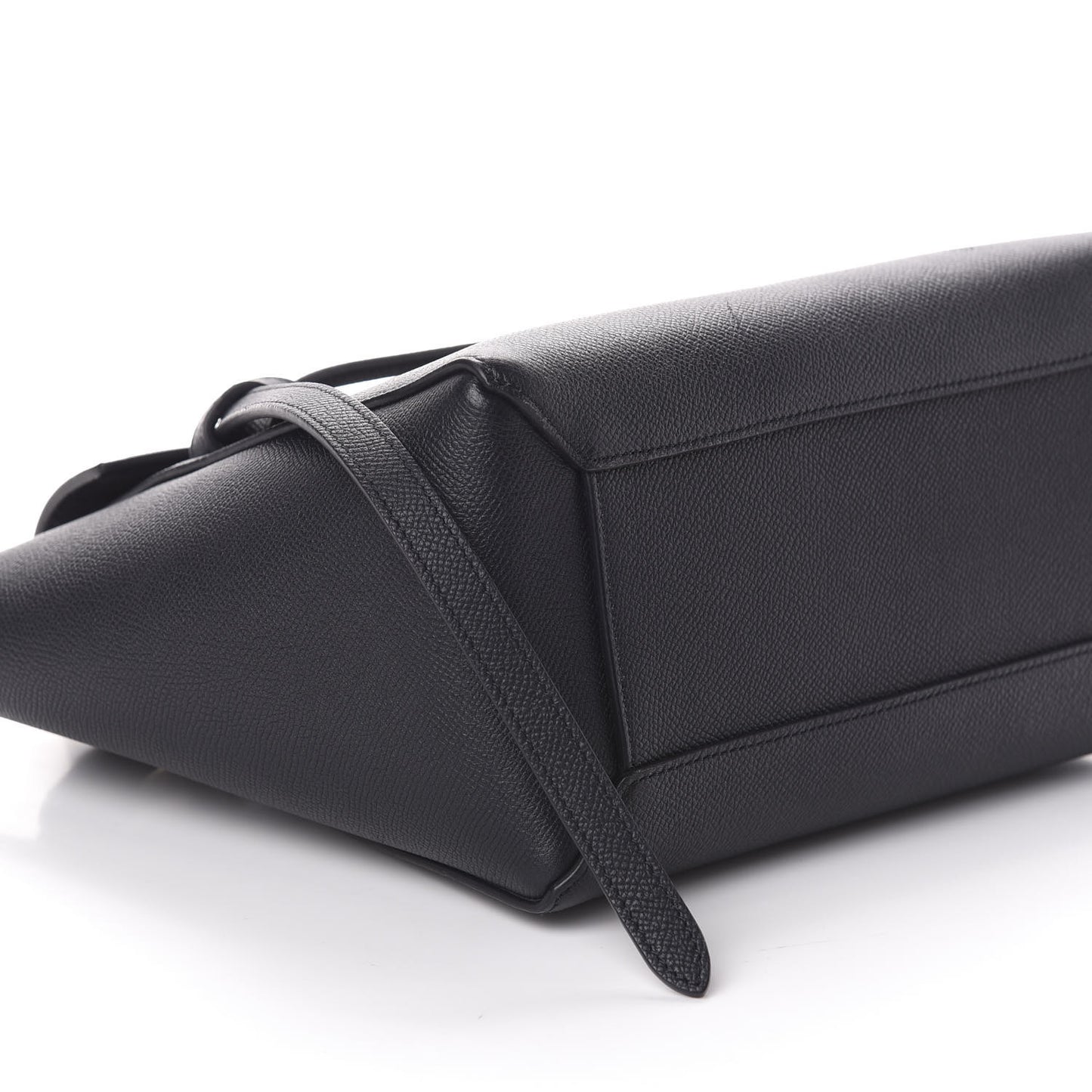 Grained Calfskin Micro Belt Bag Black