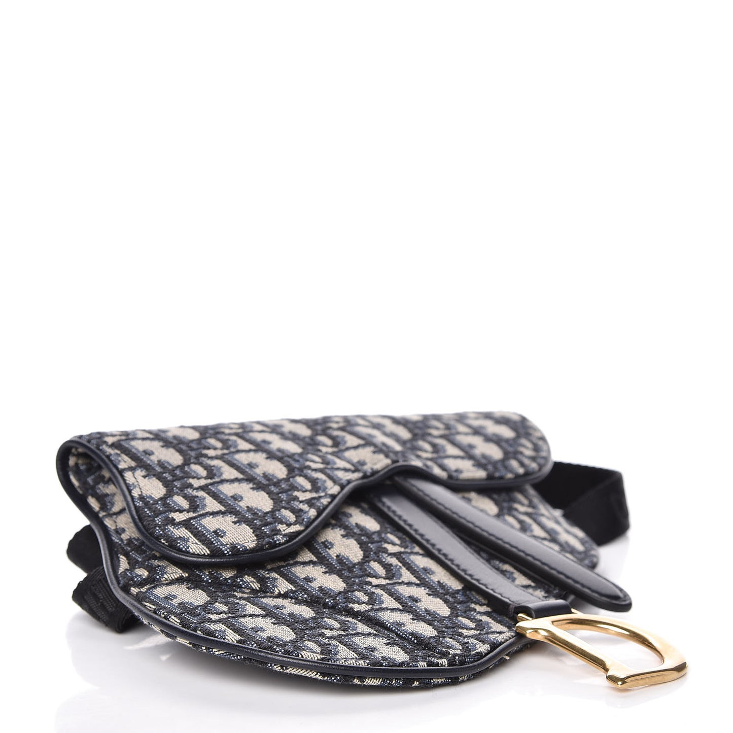 Oblique Saddle Belt Bag Blue