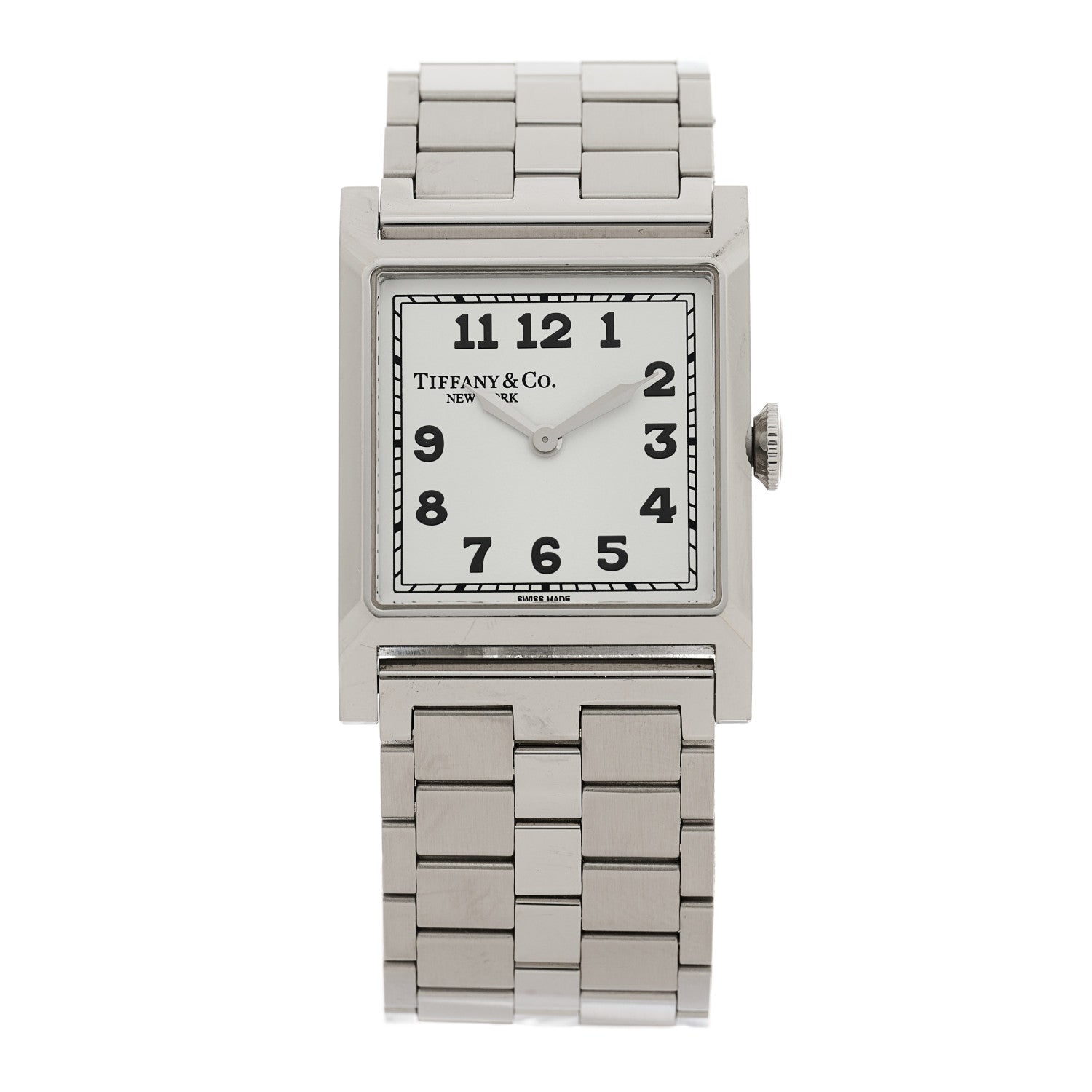 Tiffany Stainless Steel 27mm Union Square Quartz Watch 1495324