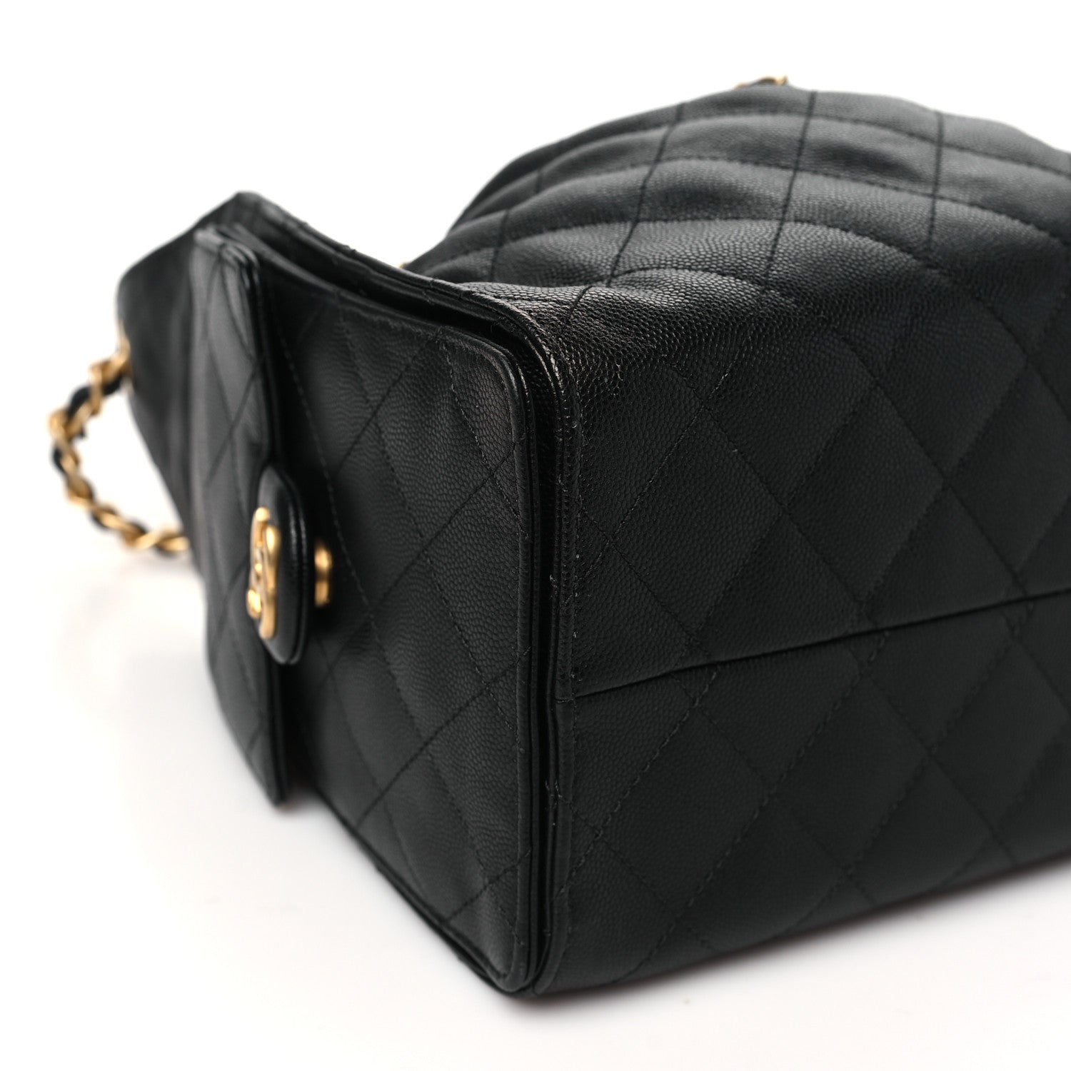 Chanel Caviar Quilted Small Chanel 25 Handbag Black 9 of 10
