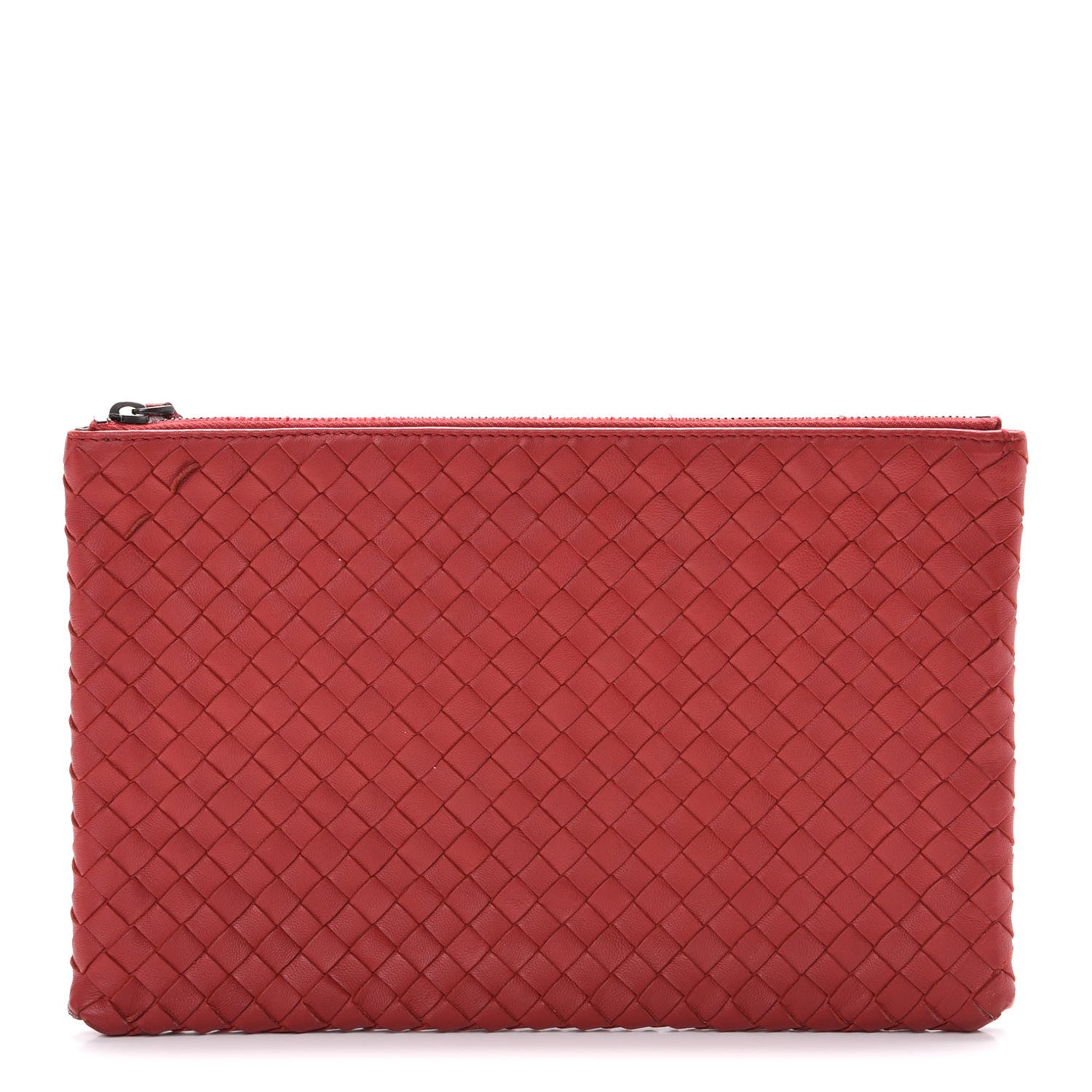 Bottega Veneta Nappa Intrecciato Medium Zip Pouch Fraise 1 of 8