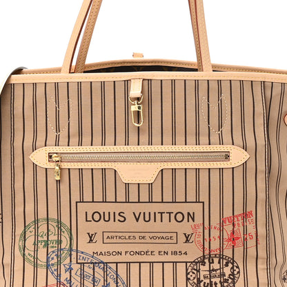 Louis Vuitton Monogram Stamped Inside Out Neverfull Bandouliere GM Beige 9 of 15