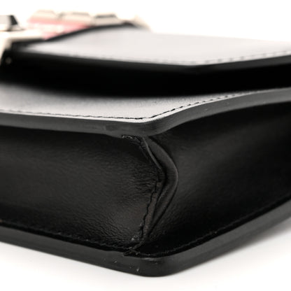 Prada City Calfskin Studded Mini Elektra Crossbody Bag Black Fuoco 9 of 11