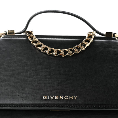 Givenchy Textured Calfskin Mini Pandora Box Chain Crossbody Bag Black 4 of 12