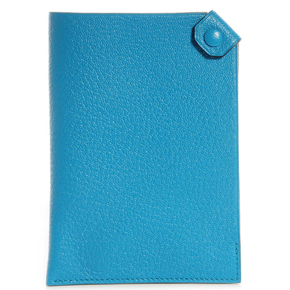 Hermes Chevre Mysore Tarmac PM Passport Holder Turquoise 1 of 8