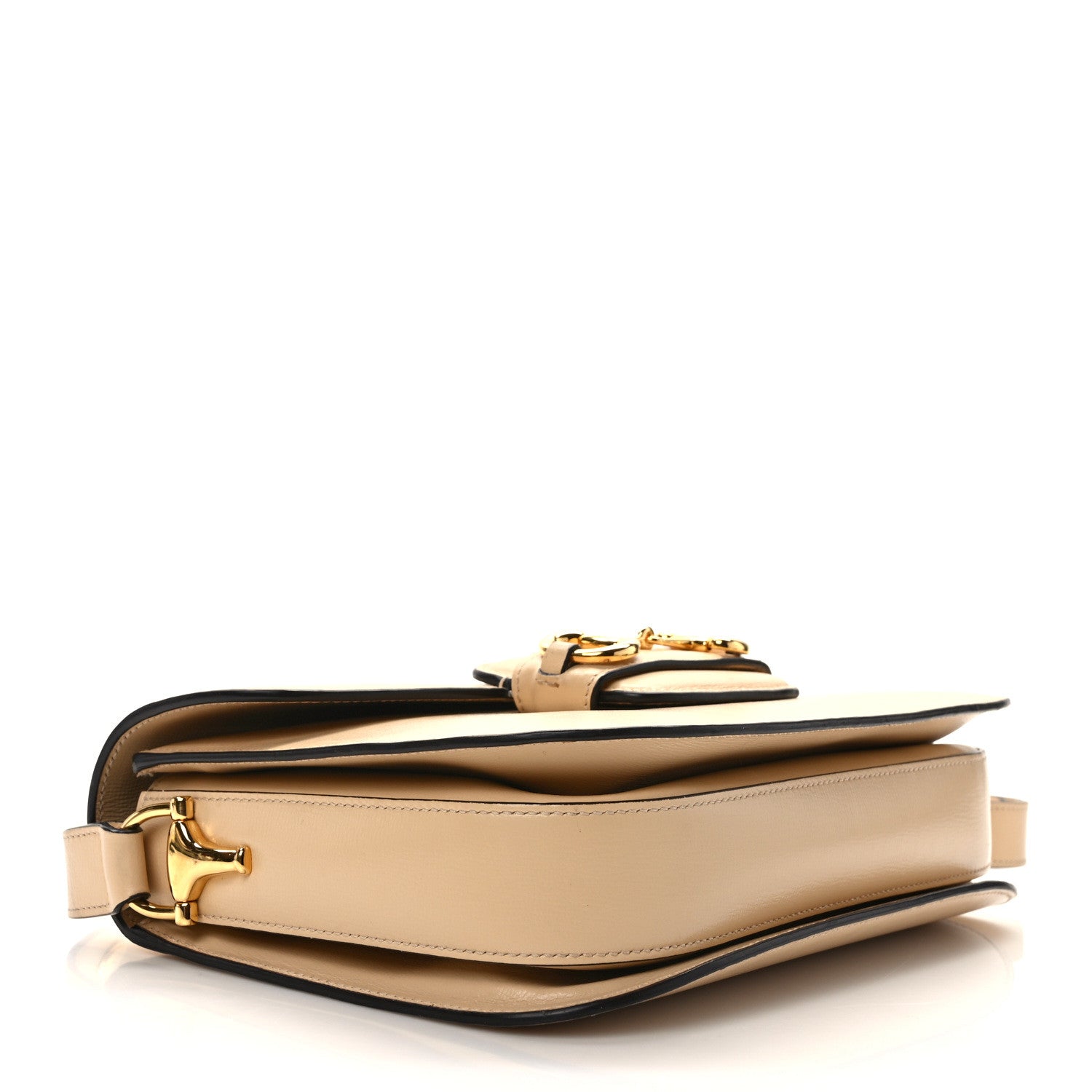 Gucci Azalea Calfskin Horsebit 1955 Shoulder Bag Bubble Tea 3 of 15