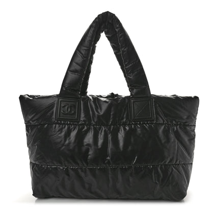 Chanel Nylon Quilted Coco Cocoon Reversible Tote Black 1 of 10