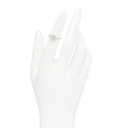 Tiffany Platinum Diamond Enchant Flower Ring 48 4.5 2 of 4