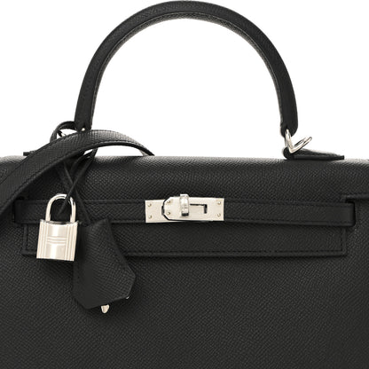 Hermes Epsom Kelly Sellier 25 Black 8 of 11
