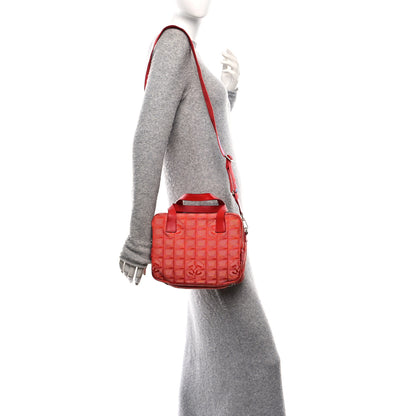 Chanel Nylon Small Travel Tote Red 2 of 10