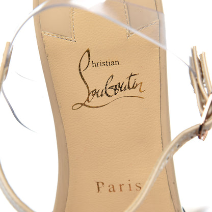 Christian Louboutin Patent PVC Nosy Flats 36.5 Nude Transparent 9 of 13