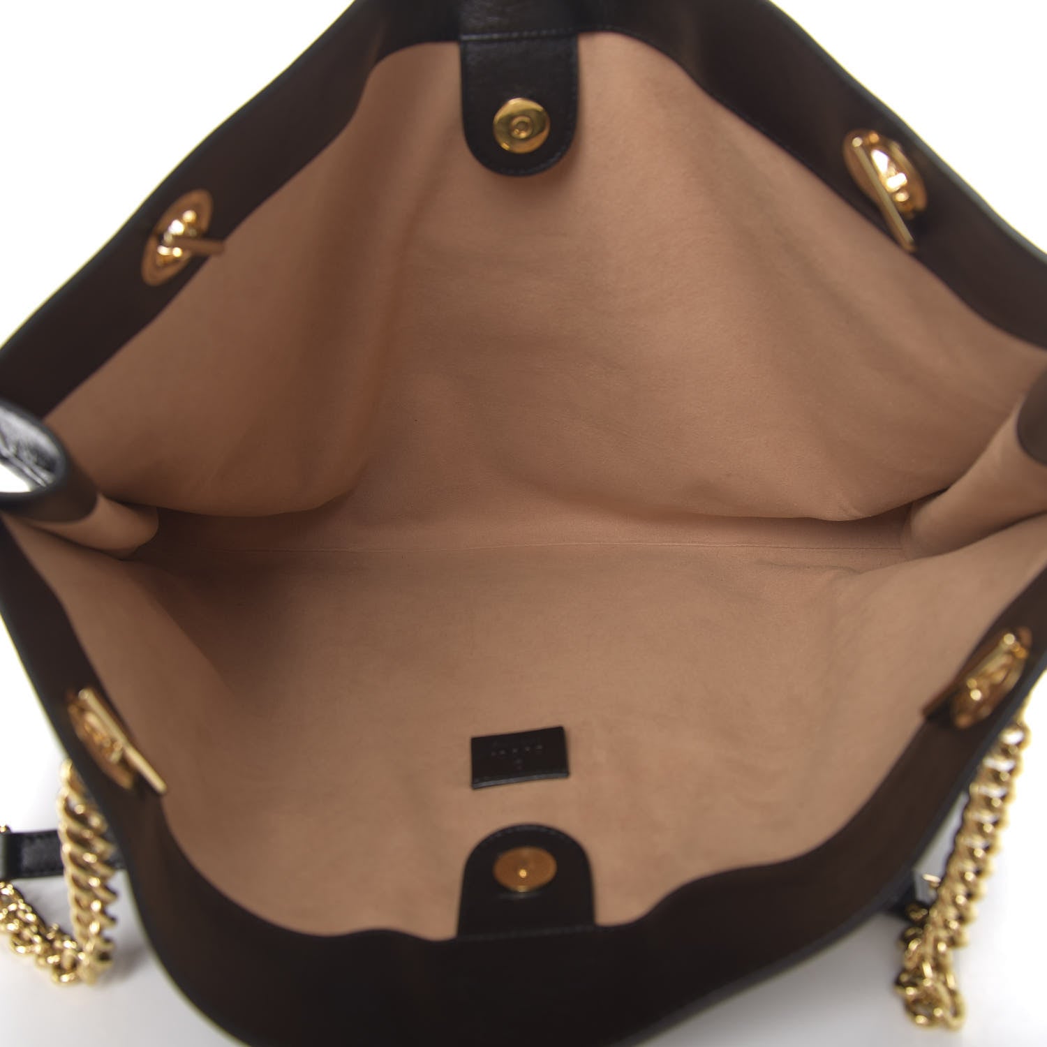 Gucci Calfskin Large Rajah Chain Tote Black 4 of 9