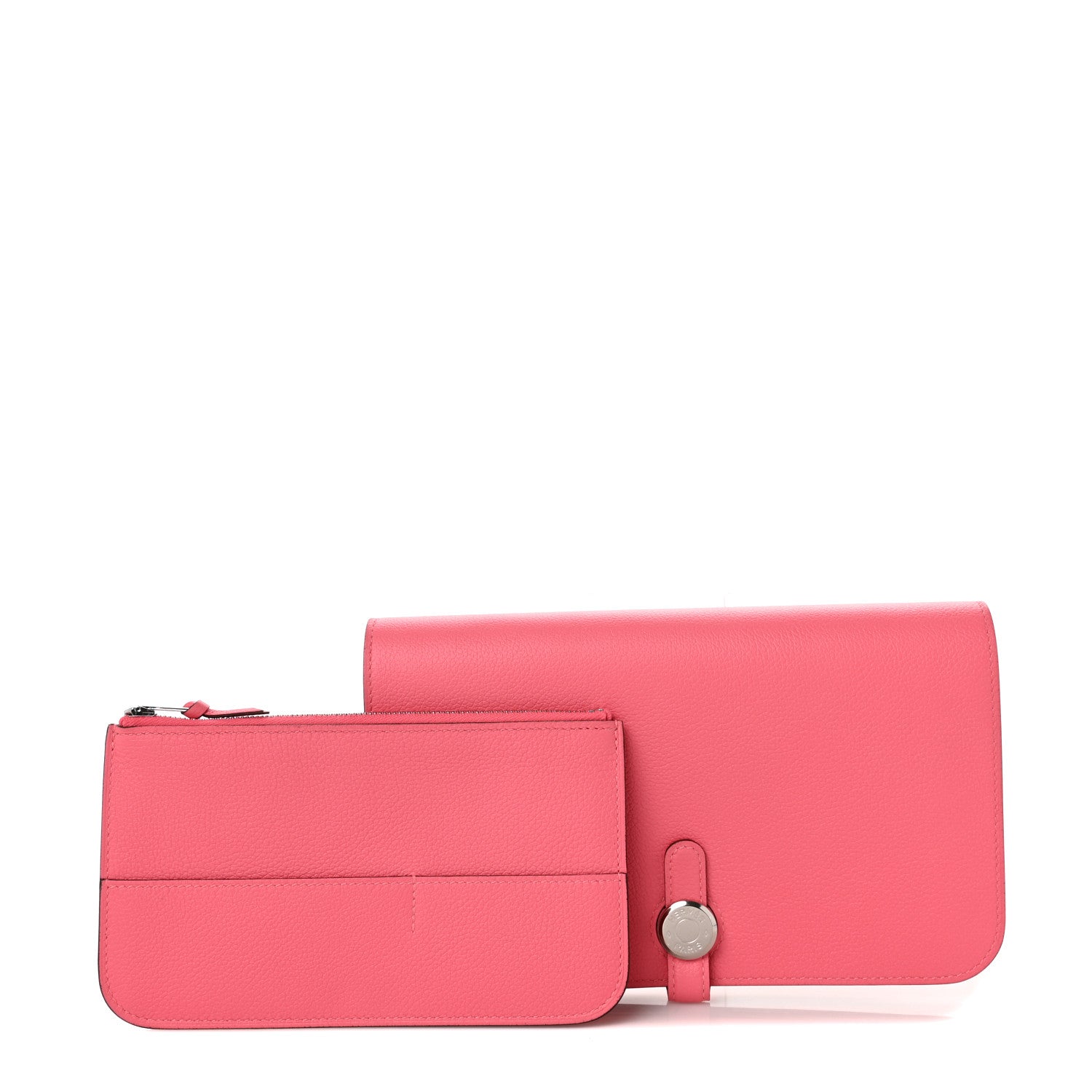 Hermes Evercolor Dogon Duo Wallet Rose Azalee 1 of 10