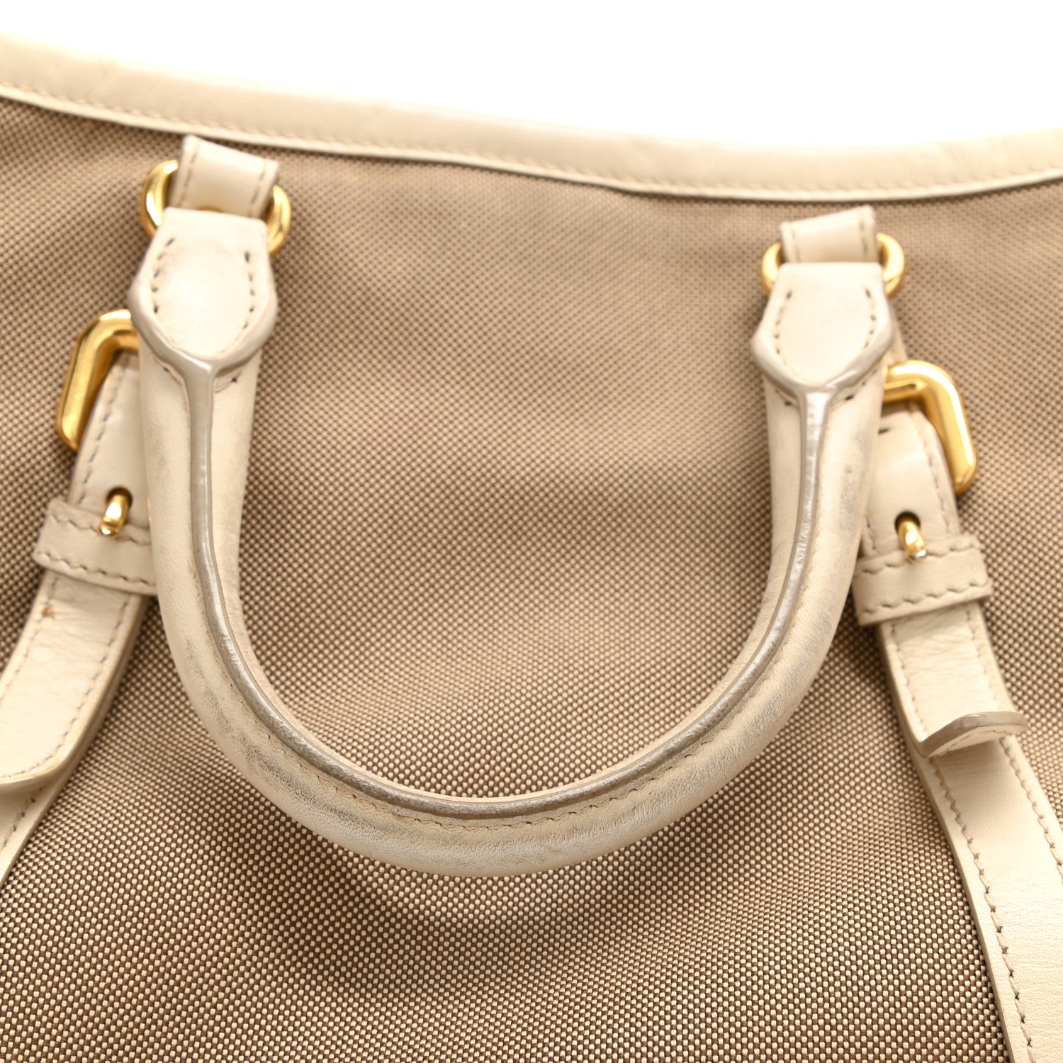 Prada Jacquard Logo Tote Corda Talco 13 of 15
