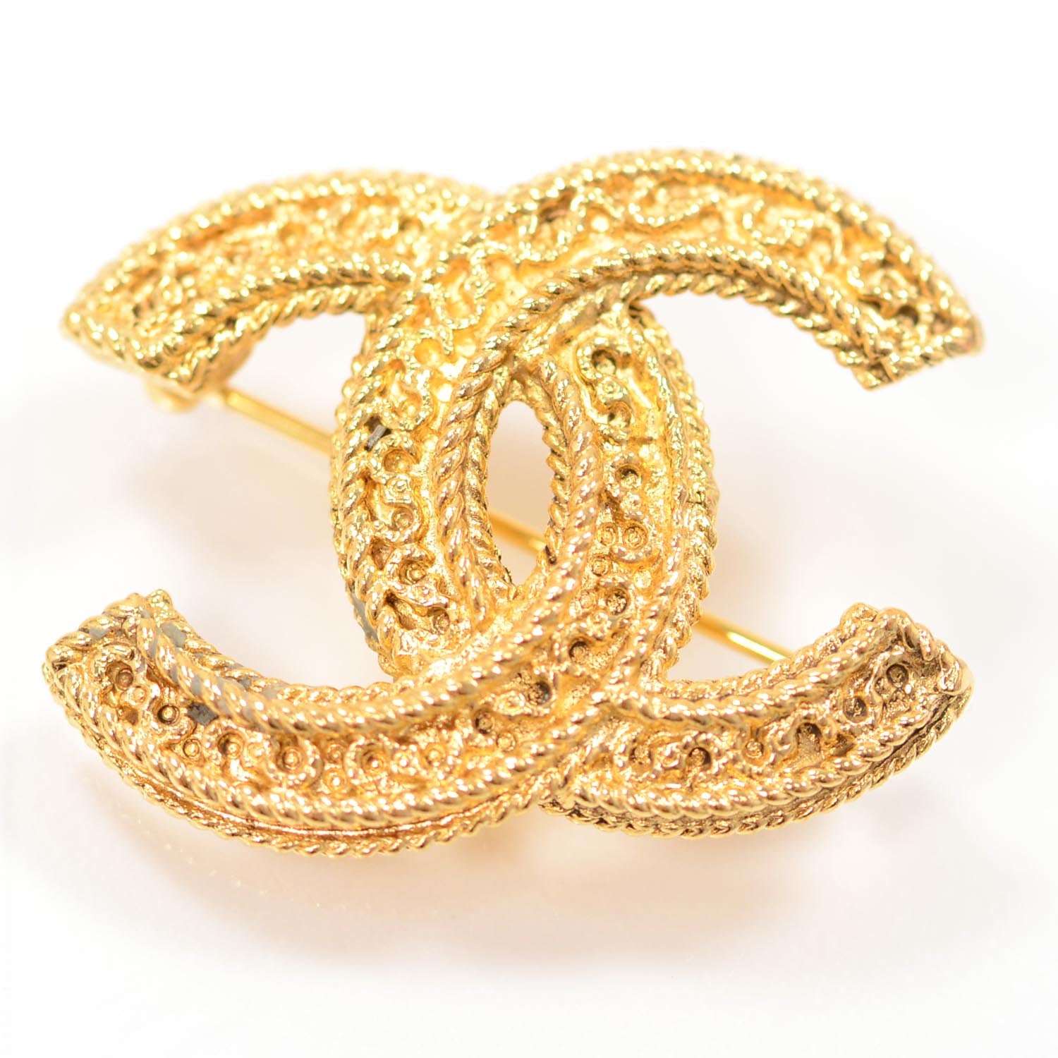 Chanel CC Brooch Gold 1 of 4