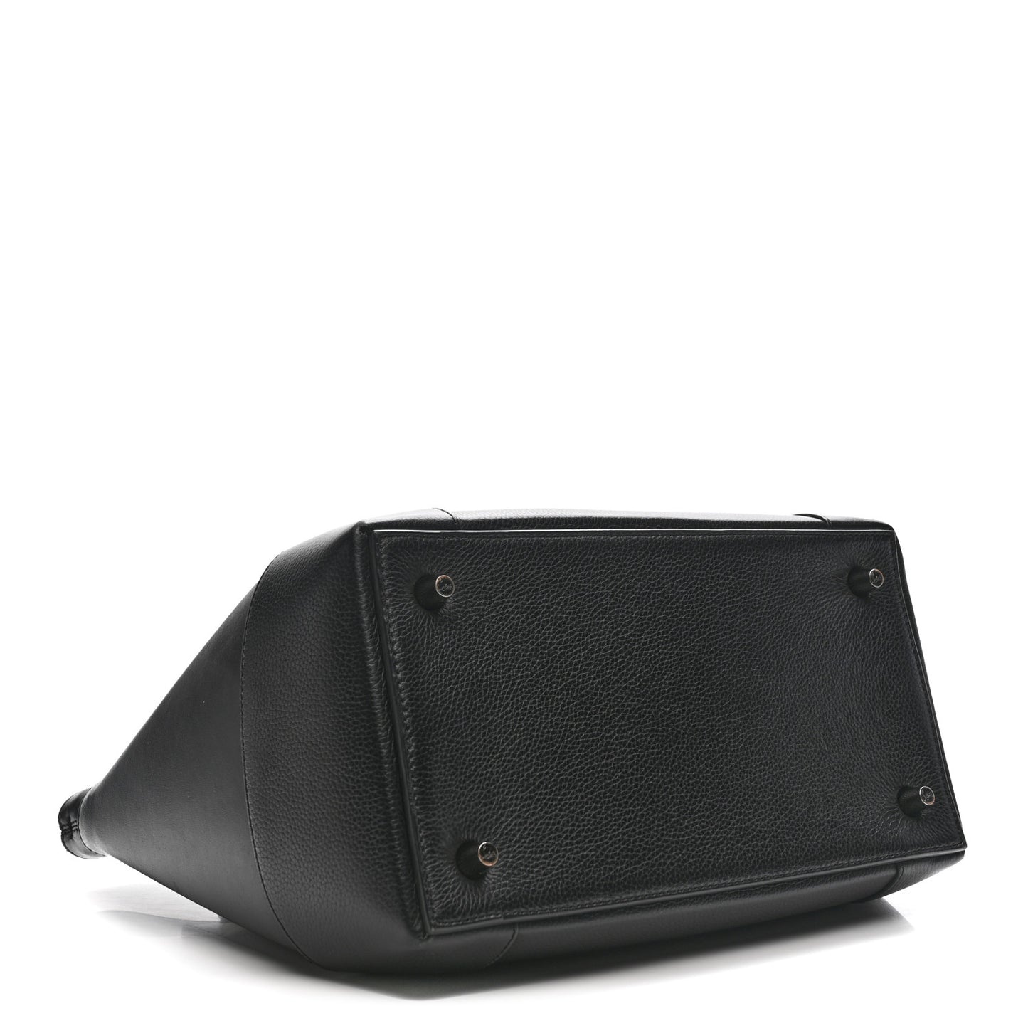 Grained Calfskin Spike Large Eloise Tote Black