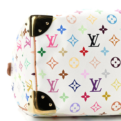 Louis Vuitton Monogram Multicolor Speedy 30 White 6 of 8