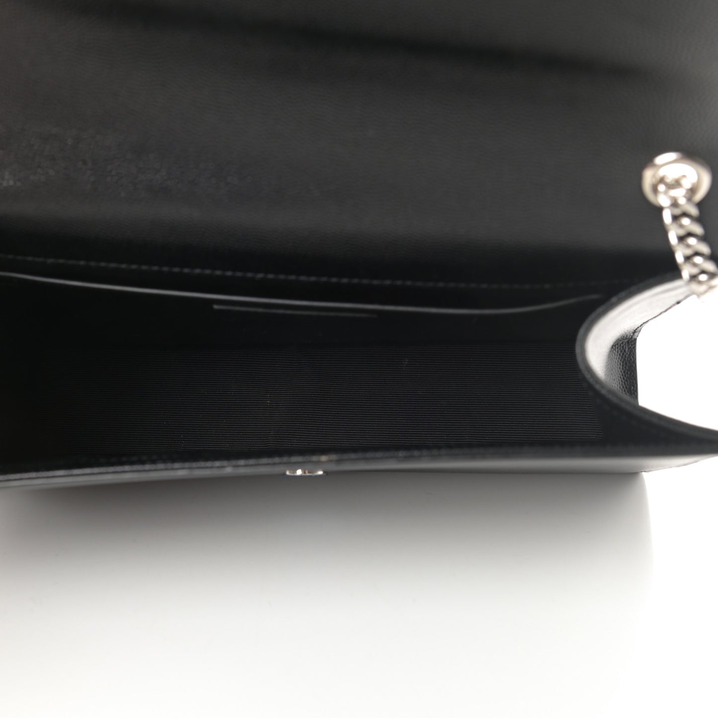 Grain De Poudre Medium Classic Monogram Kate Satchel Black