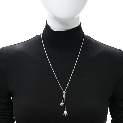 David Yurman Sterling Silver Diamond Starburst Y Necklace 2 of 5