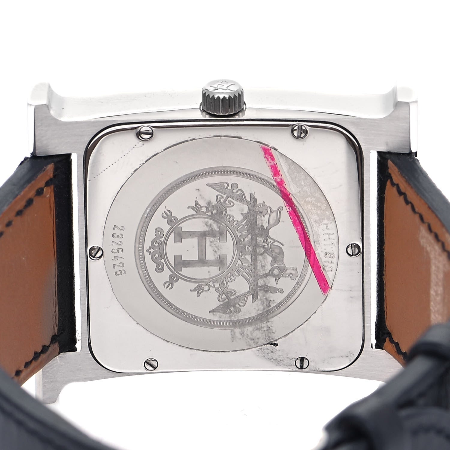 Hermes Stainless Steel Barenia 30.5mm Heure H Hour Quartz Watch Noir 4 of 5