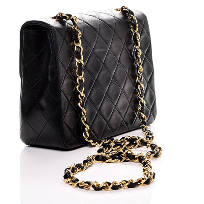 Chanel Lambskin Quilted Small Single Flap Black 3 of 7