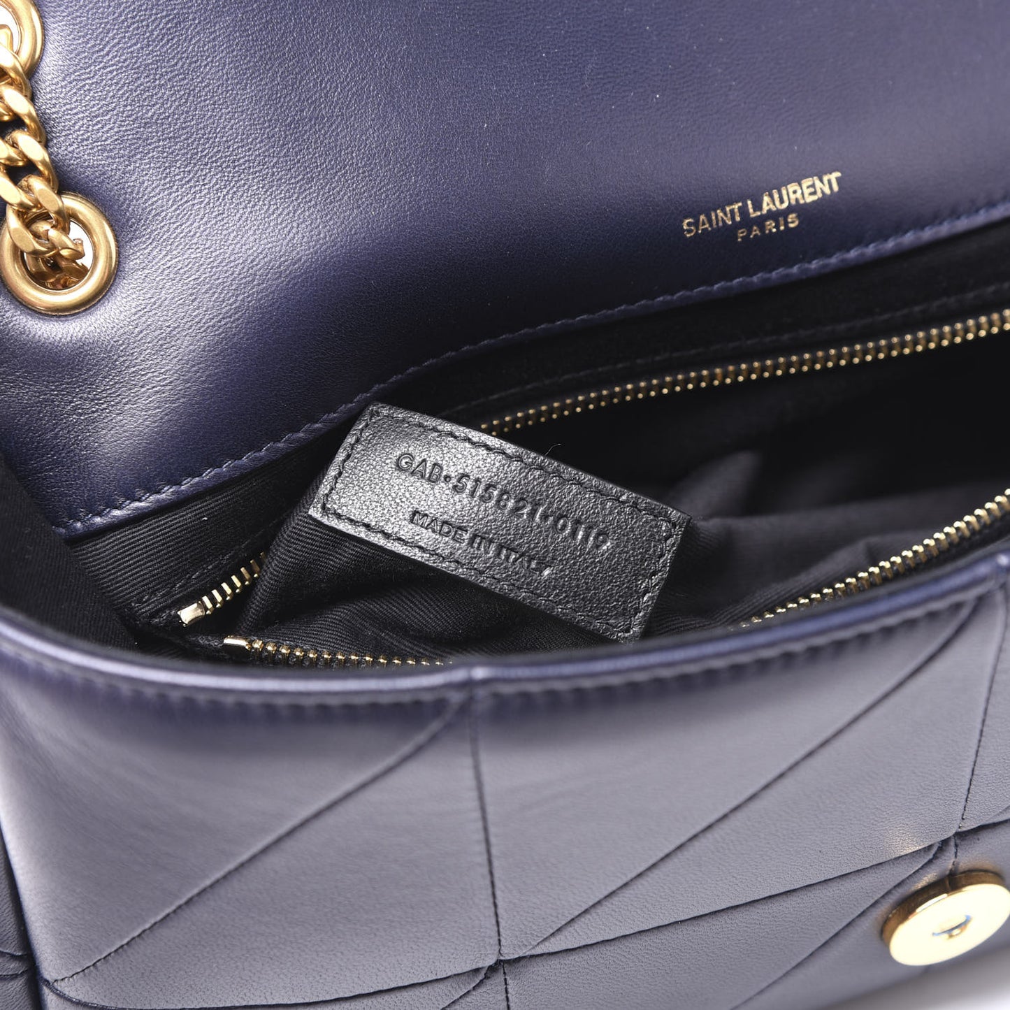 Lambskin Patchwork Monogram Medium Jamie Dark Notte