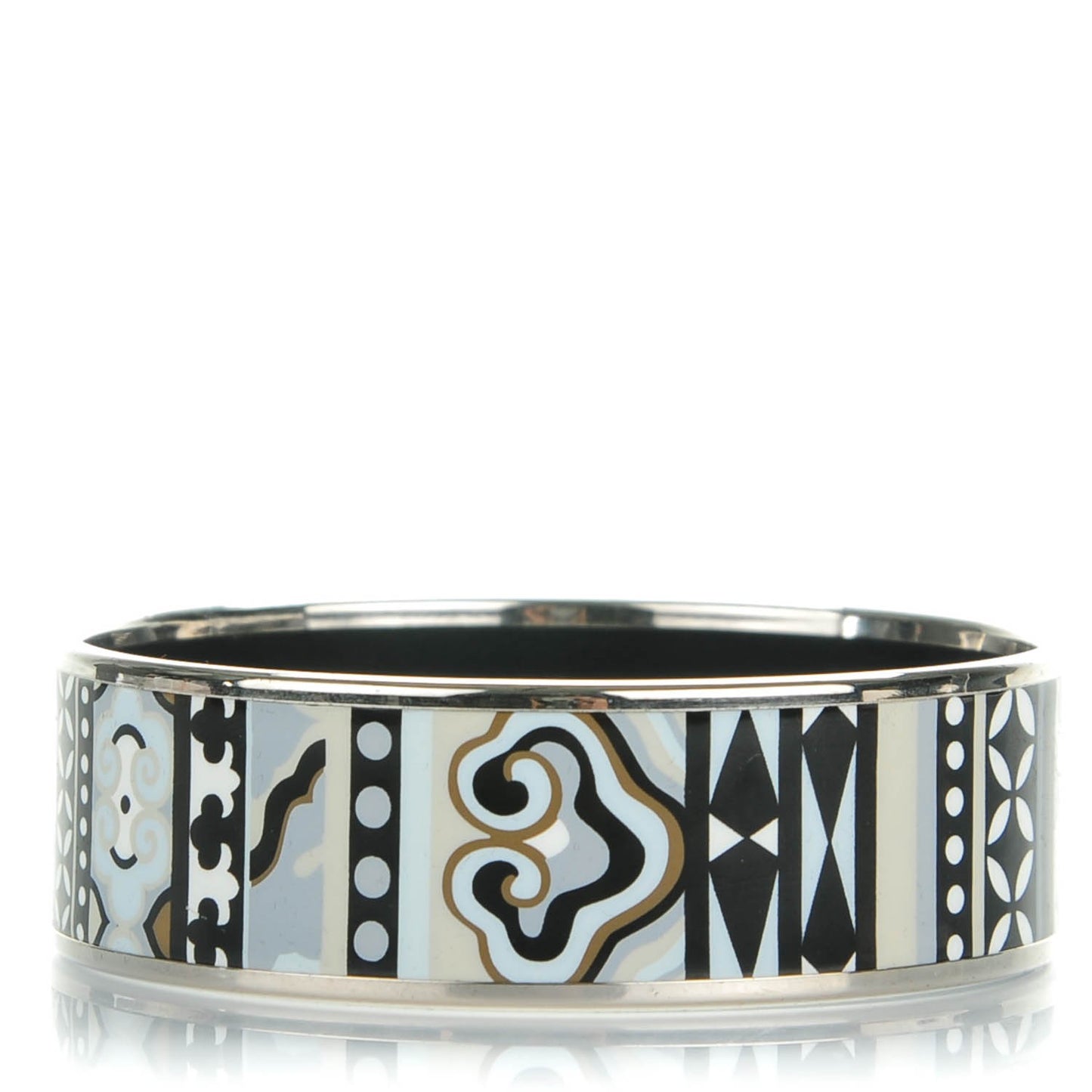 Enamel Printed Wide La Femme Aux Semelles de Vent Bracelet 65