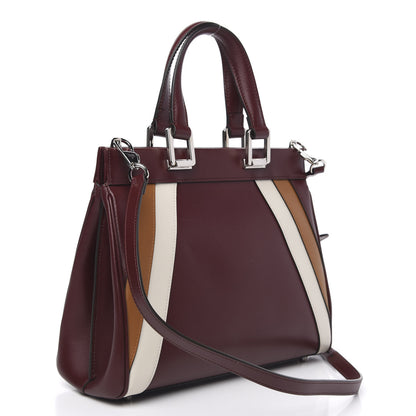 Gucci Smooth Calfskin Small Zumi Top Handle Bag Vintage Bordeaux White Friky Taupe 3 of 12