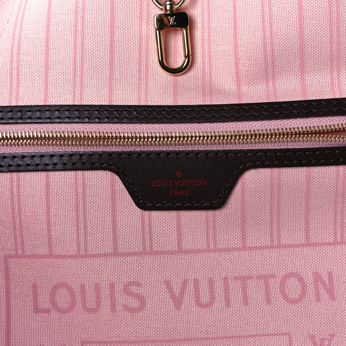 Damier Ebene Neo Neverfull MM Rose Ballerine